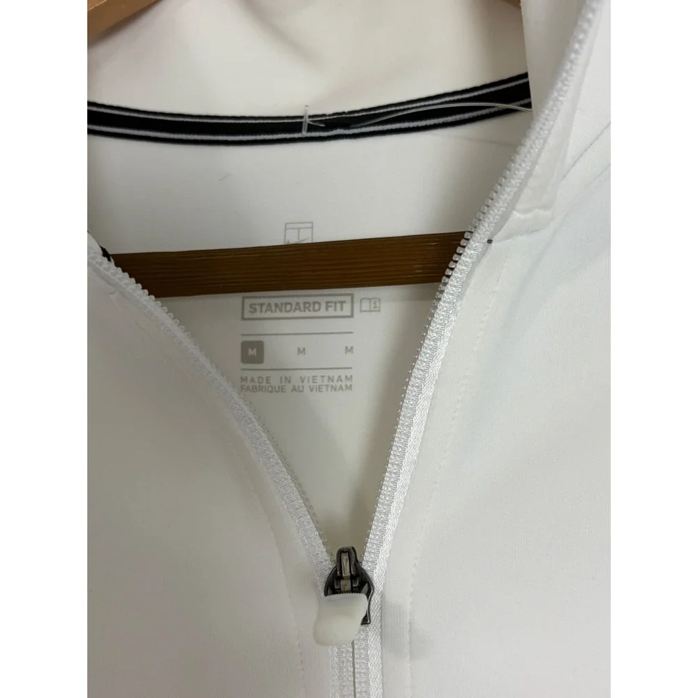 Nike Court Dri-FIT Victory Tennis Jacket White Full Zip Womens Medium Athletic